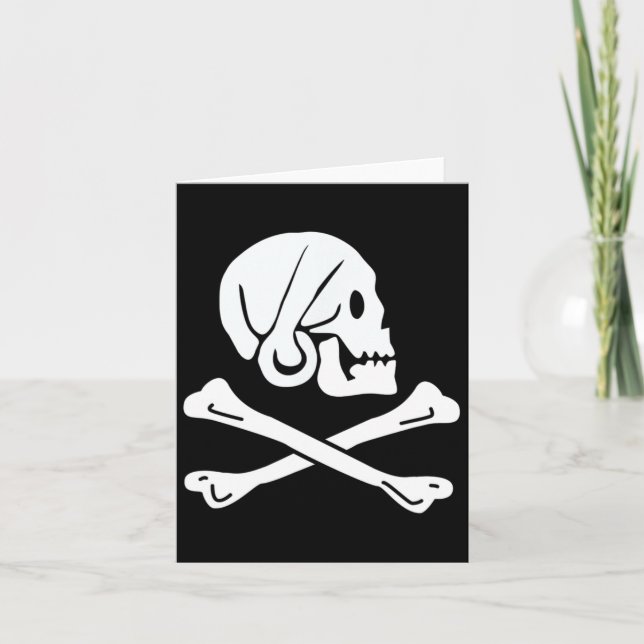 Jolly Roger Henry Every Pirate Flag  Card (Front)