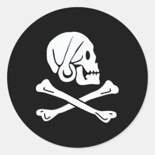Jolly Roger Henry Every Pirate Flag Classic Round Sticker