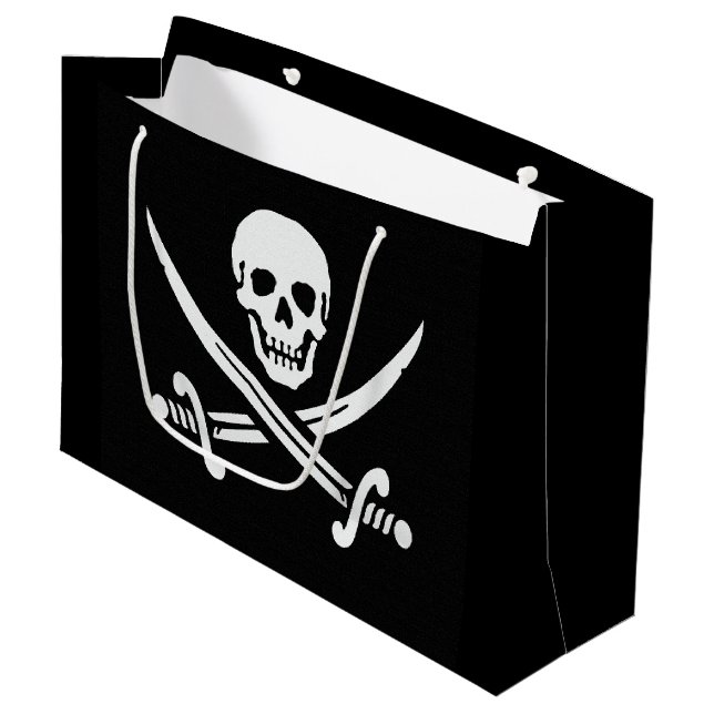 Jolly Roger Large Gift Bag (Front Angled)