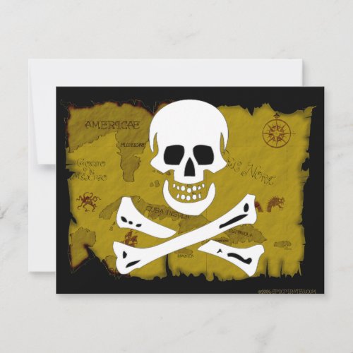 Jolly Roger Map #3 Invitation