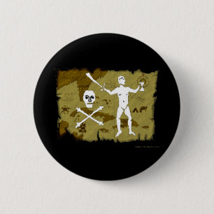 Jolly Roger Map # 5 Pinback Button