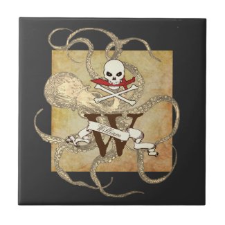 Jolly Roger Monogram Initial 