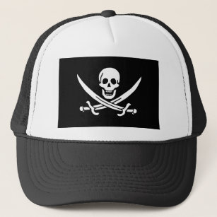 Jolly Roger of Calico Jack Rackham (BLACK) Trucker Hat