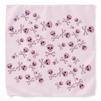 Jolly Roger Pink Girl Pirate Flag Bandana