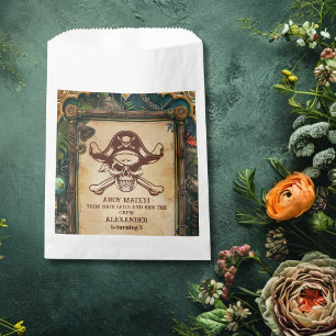 Jolly Roger Pirate Birthday Party Favor Bag