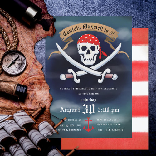 Jolly Roger Pirate Birthday Party