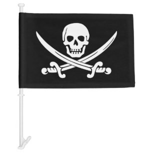 Jolly Roger Pirate Car Flag
