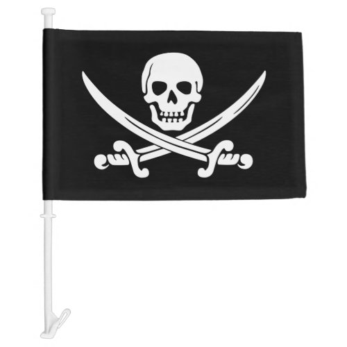 Jolly Roger Pirate Car Flag