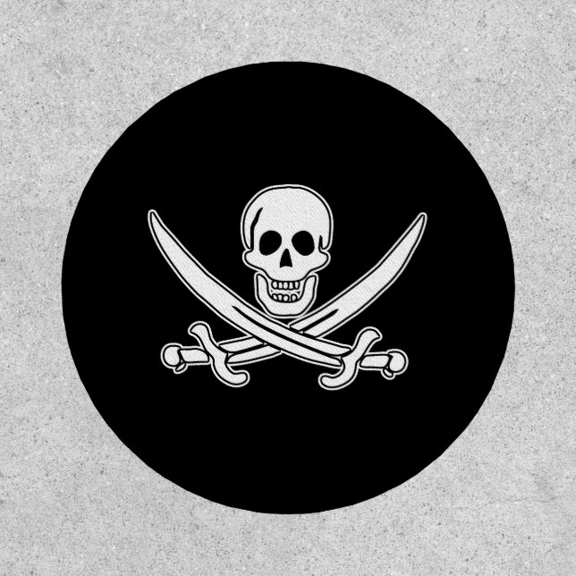 "Jolly Roger" Pirate Ensignia Patch (Front)