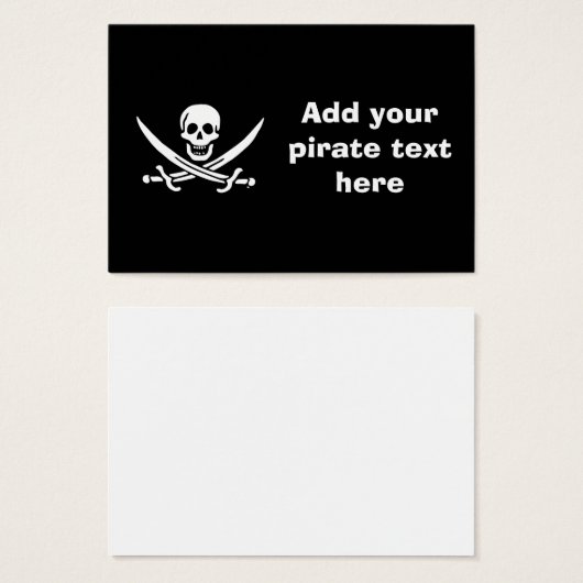 Jolly roger pirate flag (Front & Back)