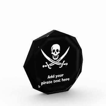 Jolly Roger Pirate Flag Award by customizedgifts at Zazzle