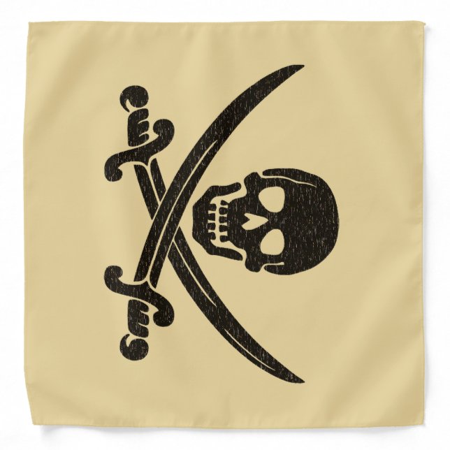 Jolly Roger Pirate Flag Bandana (Front)