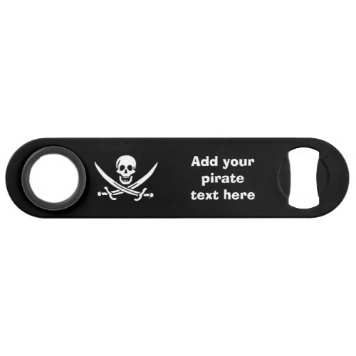 Jolly roger pirate flag bar key