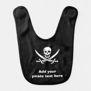 Jolly roger pirate flag bib
