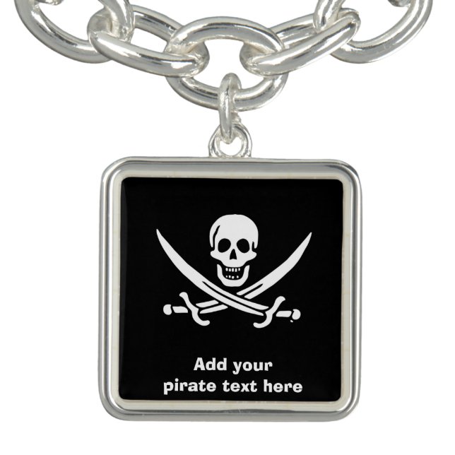Jolly roger pirate flag bracelet (Design)