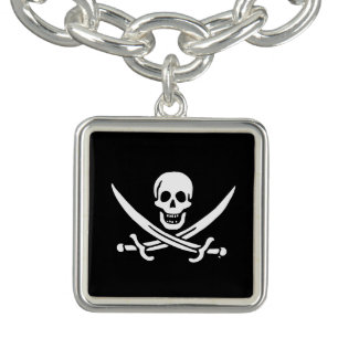 Jolly roger pirate flag bracelet