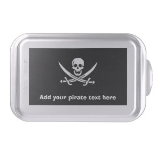 Jolly roger pirate flag cake pan