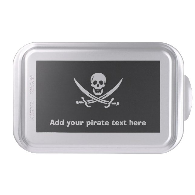Jolly roger pirate flag cake pan (Front)