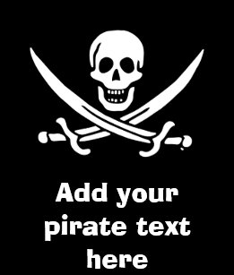pirate skull flag cake