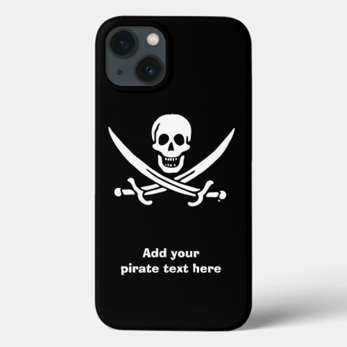 Jolly roger pirate flag iPhone 13 case