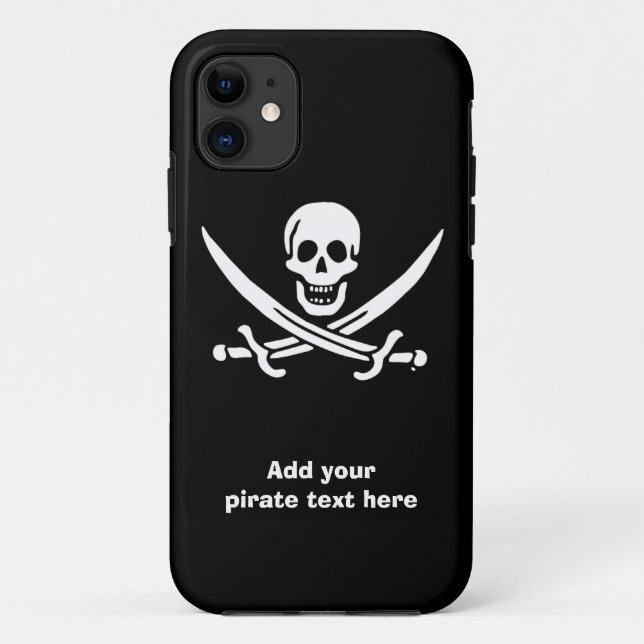 Jolly roger pirate flag Case-Mate iPhone case (Back)