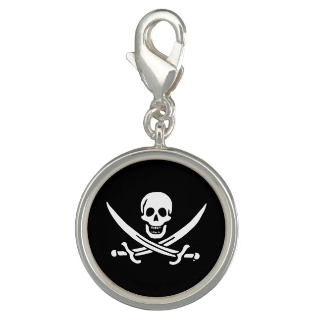 Jolly roger pirate flag charm (Front)