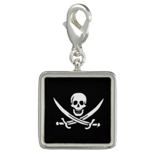 Jolly roger pirate flag charm