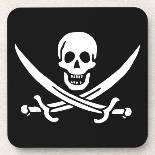 Jolly Roger Pirate Flag Coaster