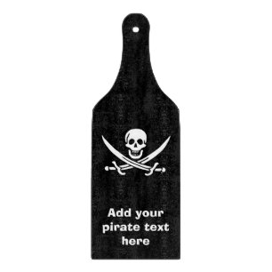 Jolly roger pirate flag cutting board