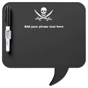 Jolly roger pirate flag Dry-Erase board