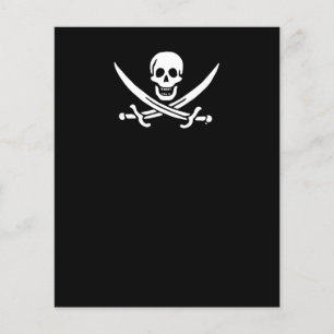 Jolly roger pirate flag flyer