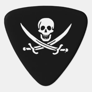 Jolly roger pirate flag guitar pick