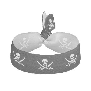 Jolly Roger Pirate Flag Hair Tie by customizedgifts at Zazzle