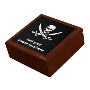 Jolly roger pirate flag jewelry box
