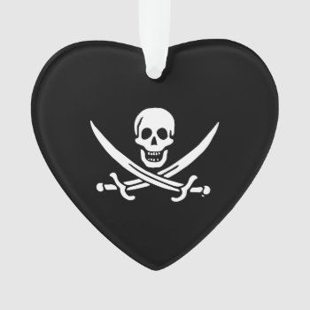 Jolly Roger Pirate Flag Ornament by customizedgifts at Zazzle
