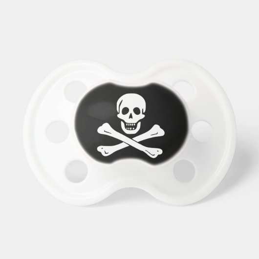 Jolly Roger Pirate Flag Pacifiers (Front)