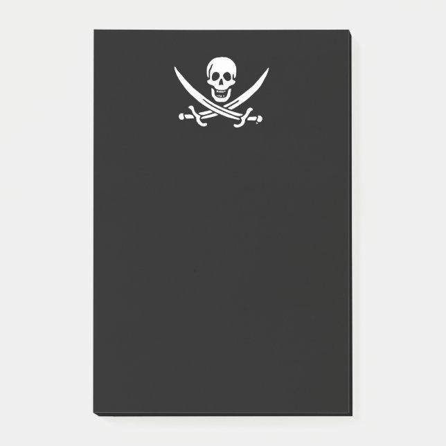 Jolly roger pirate flag post-it notes (Front)