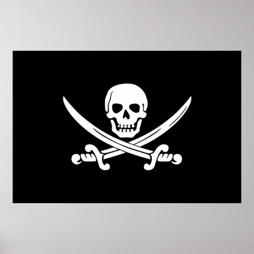 Jolly Roger Pirate Flag Poster