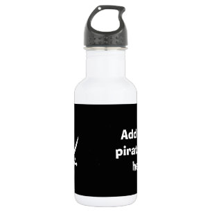 Jolly roger pirate flag water bottle