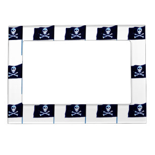 jolly roger pirate flags magnetic photo frame