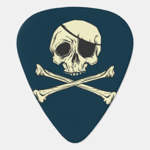 jolly roger pirate guitar pick