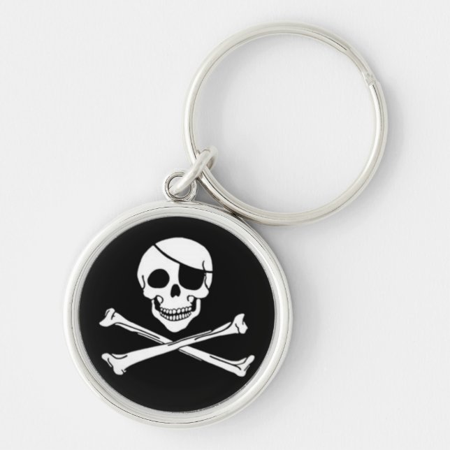 Jolly Roger Pirate Keychain (Front)