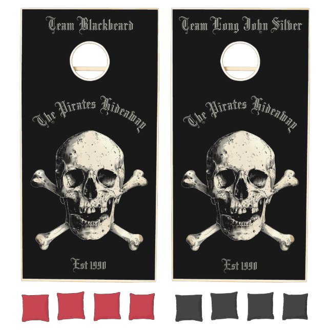 Jolly Roger Pirate Party Cornhole Set (Set)