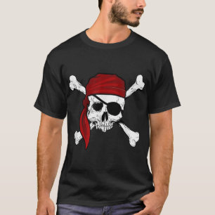 Jolly Roger Pirate Pirates Skull And Cross Bones T-Shirt