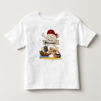 Jolly Roger, Pirate Ship & Pirate's Chest Toddler T-shirt