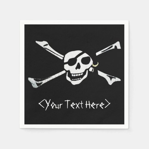 Jolly Roger Pirate Skull Napkins