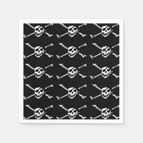 Jolly Roger Pirate Skull Napkins