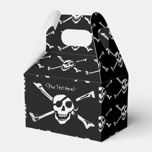 Jolly Roger Pirate Skull Pattern Favor Box