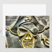 Jolly Roger Pirate Treasure Chest (Front/Back)