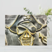 Jolly Roger Pirate Treasure Chest (Standing Front)